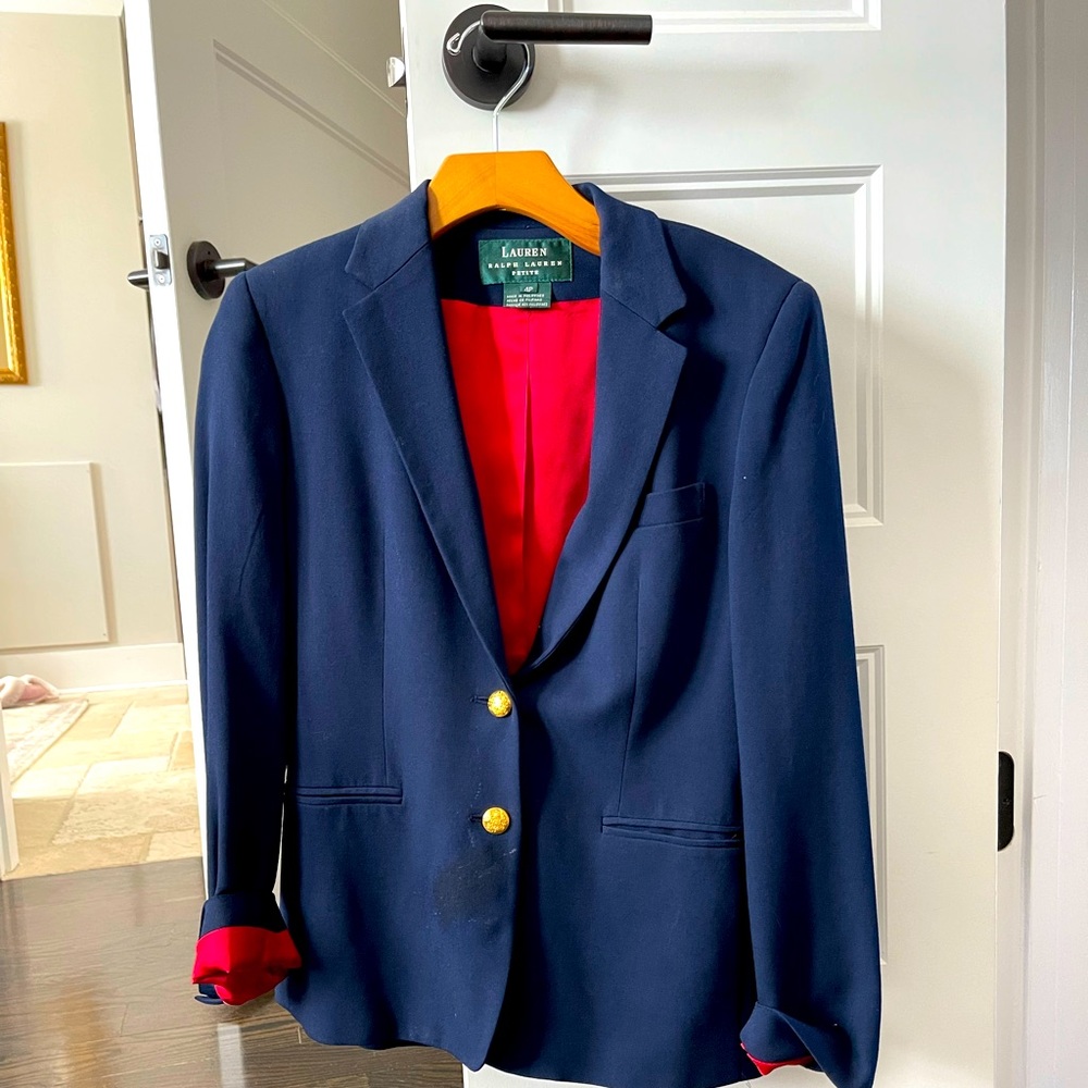 Lauren navy suit coat